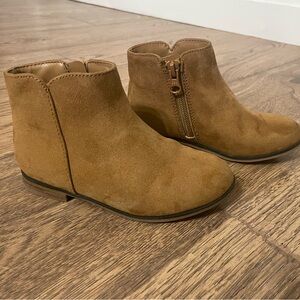 Tan Suede Ankle Boots For Toddler